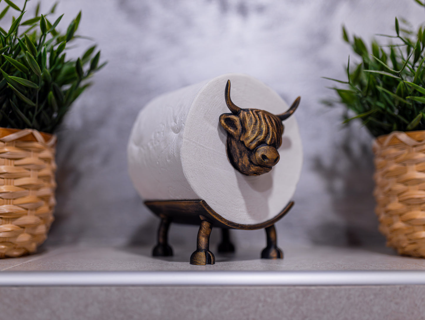 Original Highland Cow – Ersatz-Toilettenpapierhalter