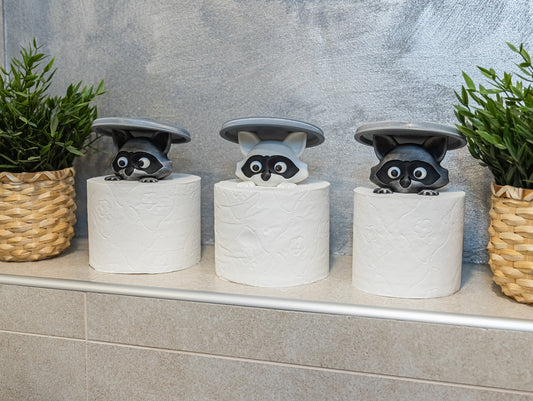 Lustiger Waschbär-Toilettenpapierhalter | Tierisches Badaccessoire für Gäste-WC & Geschenkidee 🎁